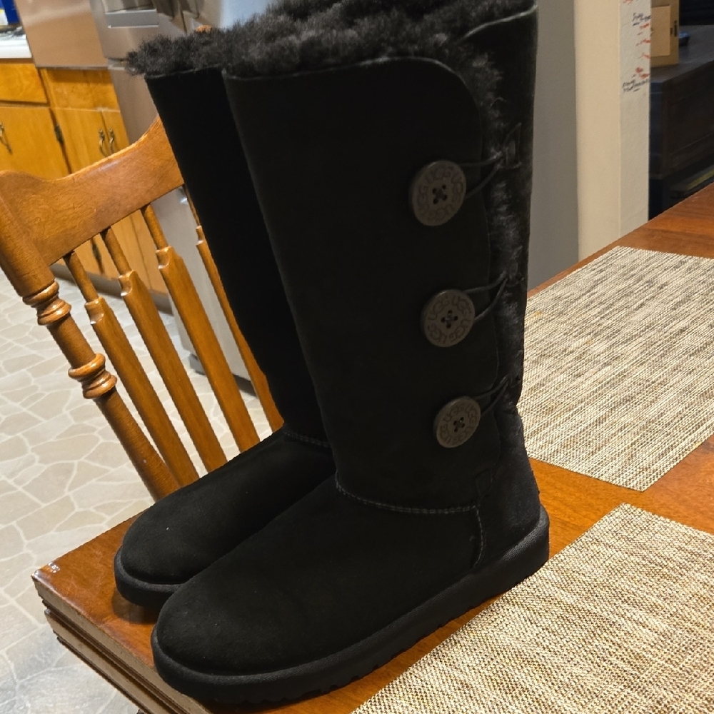 UGG Classic Black Tall Boots - Picture 2 of 15